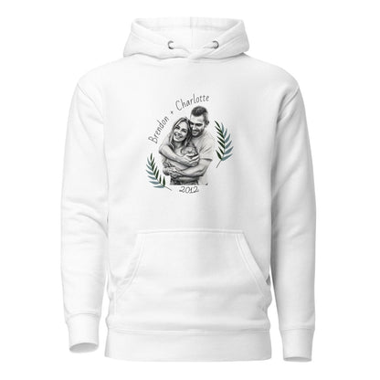 Couple's Captured Memory Hoodie - PersonligaTryck
