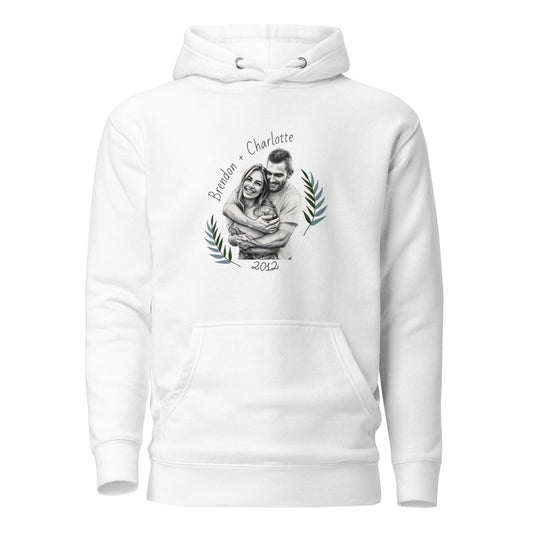 Couple's Captured Memory Hoodie - PersonligaTryck